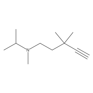 (3,3-Dimethylpent-4-yn-1-yl)(methyl)(propan-2-yl)amine Structure