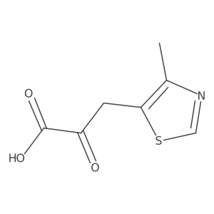 3-(4-Methyl-1,3-thiazol-5-yl)-2-oxopropanoic acid Structure