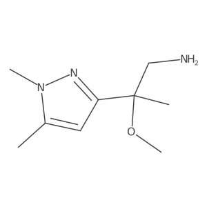 2-(1,5-dimethyl-1H-pyrazol-3-yl)-2-methoxypropan-1-amine Structure