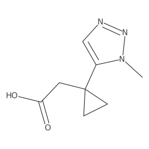 2-[1-(1-methyl-1H-1,2,3-triazol-5-yl)cyclopropyl]acetic acid Structure
