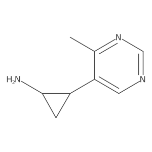 2-(4-Methylpyrimidin-5-yl)cyclopropan-1-amine结构式