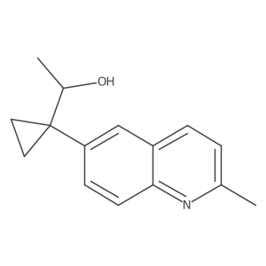 1-[1-(2-Methylquinolin-6-yl)cyclopropyl]ethan-1-ol结构式
