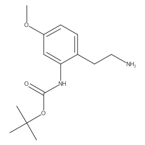 tert-butyl N-[2-(2-aminoethyl)-5-methoxyphenyl]carbamate Structure