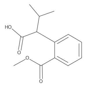 2-[2-(Methoxycarbonyl)phenyl]-3-methylbutanoic acid结构式