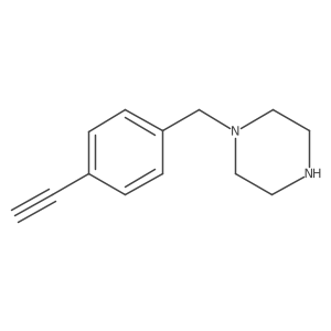 1-[(4-Ethynylphenyl)methyl]piperazine Structure