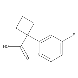 1-(4-Fluoropyridin-2-yl)cyclobutane-1-carboxylic acid Structure