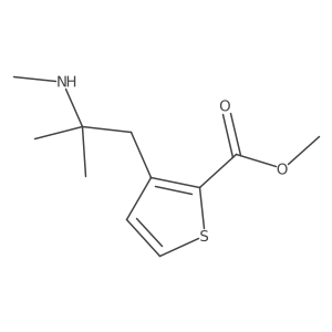 Methyl 3-[2-methyl-2-(methylamino)propyl]thiophene-2-carboxylate Structure