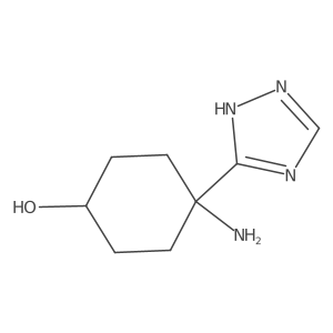 4-amino-4-(1H-1,2,4-triazol-3-yl)cyclohexan-1-ol Structure