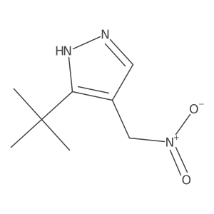 3-tert-butyl-4-(nitromethyl)-1H-pyrazole Structure
