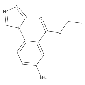 Ethyl 5-amino-2-(tetrazol-1-yl)benzoate结构式