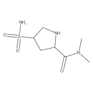 4-(Aminosulfonyl)-N,N-dimethyl-2-pyrrolidinecarboxamide Structure
