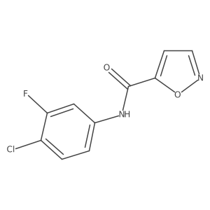 N-(4-chloro-3-fluorophenyl)-1,2-oxazole-5-carboxamide Structure