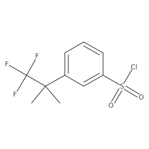 3-(1,1,1-Trifluoro-2-methylpropan-2-yl)benzenesulfonyl chloride结构式