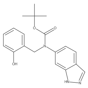 tert-butyl N-[(2-hydroxyphenyl)methyl]-N-(2H-indazol-6-yl)carbamate结构式