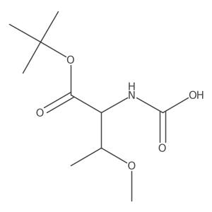 [(2S,3R)-1-(tert-butoxy)-3-methoxy-1-oxobutan-2-yl]carbamic acid结构式