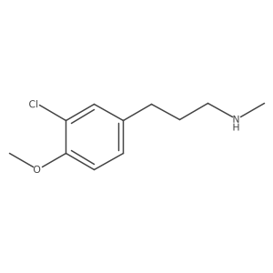 3-Chloro-4-methoxy-N-methylbenzenepropanamine Structure