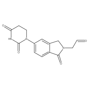 2-[5-(2,4-dioxo-1,3-diazinan-1-yl)-1-oxo-2,3-dihydro-1H-isoindol-2-yl]acetaldehyde结构式