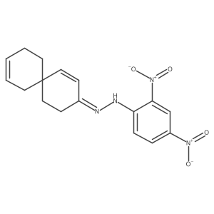 Spiro[5.5]undeca-1,8-dien-3-one, 2-(2,4-dinitrophenyl)hydrazone Structure