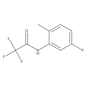 2,2,2-trifluoro-N-(5-fluoro-2-methylphenyl)acetamide结构式