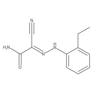 2-Cyano-2-[2-(2-ethylphenyl)hydrazinylidene]acetamide Structure