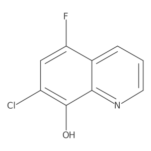 7-Chloro-5-fluoro-8-quinolinol结构式