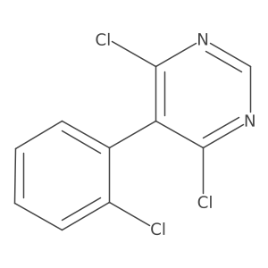 4,6-Dichloro-5-(2-chlorophenyl)pyrimidine Structure