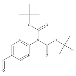 Di(tert-butyl)-5-formyl-2-pyrimidinyl-imidodicarboxylate结构式