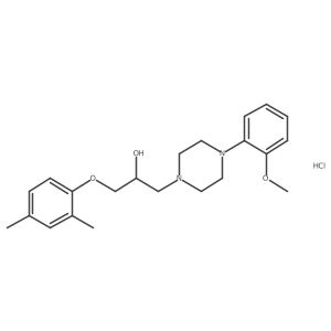 1-(2,4-Dimethylphenoxy)-3-[4-(2-methoxyphenyl)piperazin-1-yl]propan-2-ol结构式