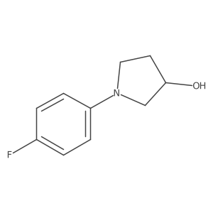 1-(4-Fluorophenyl)pyrrolidin-3-ol结构式