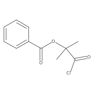 2-(Benzoyloxy)-2-methylpropanoyl chloride Structure