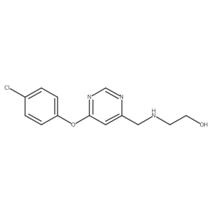 2-[[6-(4-Chlorophenoxy)-4-pyrimidinyl]methylamino]ethanol结构式