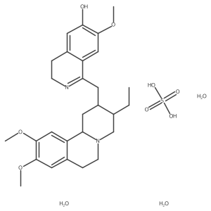Psychotrine sulfate trihydrate Structure
