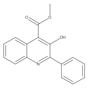 Methyl 3-hydroxy-2-phenylquinoline-4-carboxylate结构式
