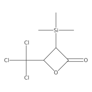 (3S,4S)-4-(Trichloromethyl)-3-(trimethylsilyl)oxetan-2-one结构式