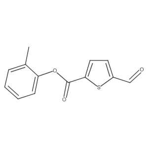2-Methylphenyl 5-formyl-2-thiophenecarboxylate Structure