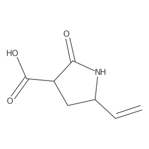 5-Ethenyl-2-oxo-3-pyrrolidinecarboxylic acid结构式