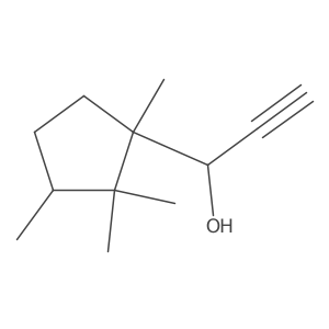 (1R)-1-[(1R,3S)-1,2,2,3-tetramethylcyclopentyl]prop-2-yn-1-ol Structure