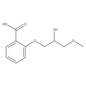 2-(2-Hydroxy-3-methoxy-propoxy)-benzoic acid Structure