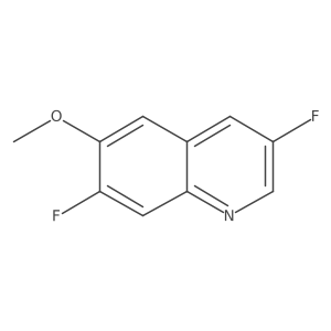 3,7-Difluoro-6-methoxyquinoline Structure
