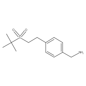 [4-(2-Tert-butylsulfonylethyl)phenyl]methanamine结构式