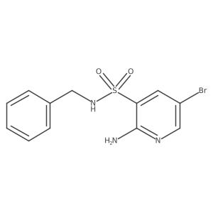 2-amino-N-benzyl-5-bromopyridine-3-sulfonamide Structure