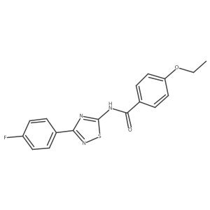 4-ethoxy-N-[3-(4-fluorophenyl)-1,2,4-thiadiazol-5-yl]benzamide Structure