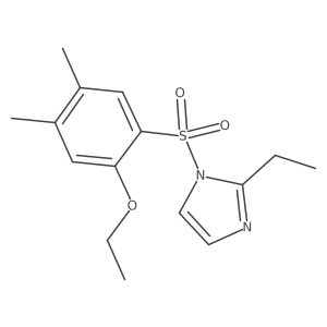 1-[(2-ethoxy-4,5-dimethylphenyl)sulfonyl]-2-ethyl-1H-imidazole结构式
