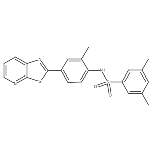 3,5-dimethyl-N-(2-methyl-4-(thiazolo[5,4-b]pyridin-2-yl)phenyl)benzenesulfonamide Structure