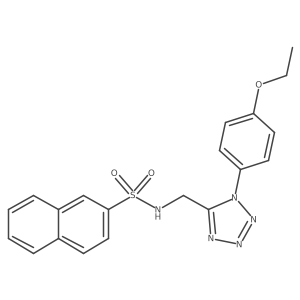 N-((1-(4-ethoxyphenyl)-1H-tetrazol-5-yl)methyl)naphthalene-2-sulfonamide Structure