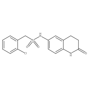 1-(2-chlorophenyl)-N-(2-oxo-1,2,3,4-tetrahydroquinolin-6-yl)methanesulfonamide Structure