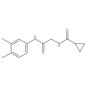 N-[2-[(3,4-Difluorophenyl)amino]-2-oxoethyl]cyclopropanecarboxamide Structure