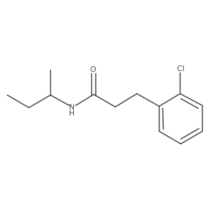 N-(sec-butyl)-3-(2-chlorophenyl)propanamide结构式