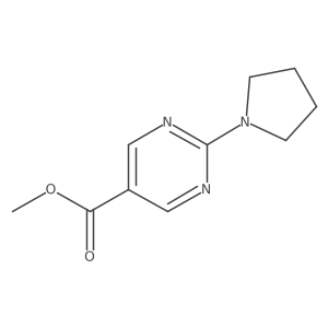 Methyl 2-(1-pyrrolidinyl)-5-pyrimidinecarboxylate Structure