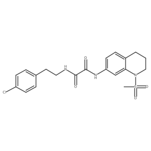N1-(4-chlorophenethyl)-N2-(1-(methylsulfonyl)-1,2,3,4-tetrahydroquinolin-7-yl)oxalamide Structure